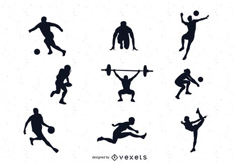 9 SILUETAS DE VECTOR DEPORTIVAS GRATUITAS Descargar Vector