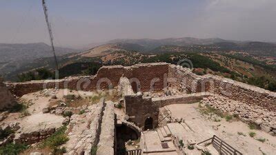 Ajloun Castle, Islamic Military Architecture, Jordan Stock Video ...