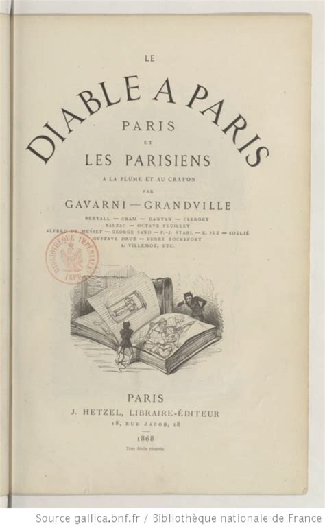 Le Diable Paris Paris Et Les Parisiens La Plume Et Au Crayon