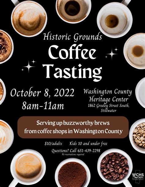 Historic Grounds Coffee Tasting – Washington County Historical Society