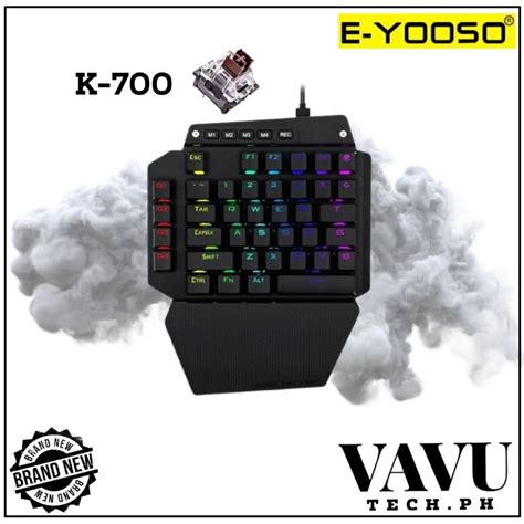 E Yooso K 700 44Keys One Handed RGB Mechanical Gaming Keyboard Shopee