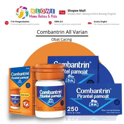 Jual Combantrin 250 Mg Obat Cacing Combantrin 125 Mg Combantrin