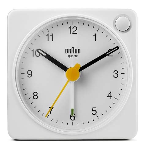 Braun Classic Travel Analog Alarm Clock Snooze And Light Compact