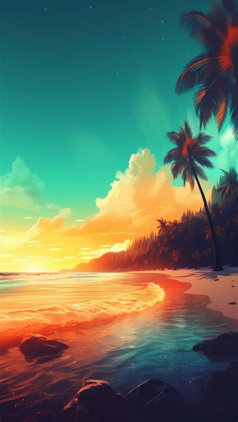 Summer Beach Wallpaper Download | MOONAZ