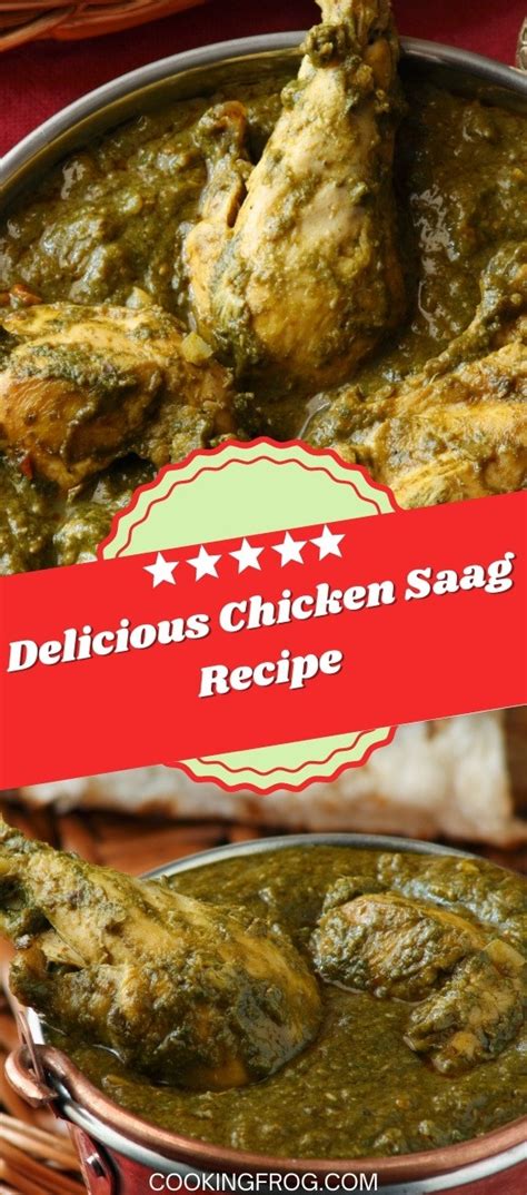 Authentic Chicken Saag Recipe - Cooking Frog