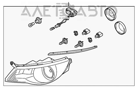 Фара передняя левая VW Tiguan 09 11 голая дорест 5N1941031Q купить в