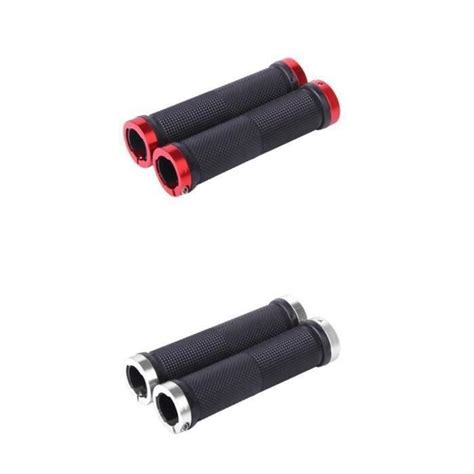 COOK 2 Paires Poignées de Guidon de Vélo VTT Grips Lock On Grip Guidon