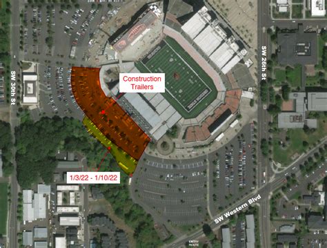 Reser Stadium Parking Map