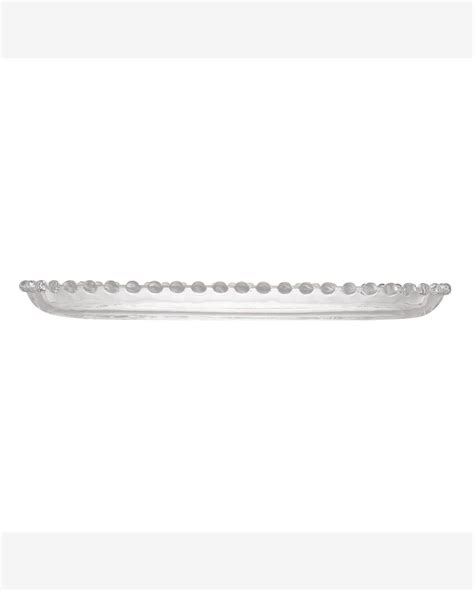 Riachuelo Travessa Oval De Cristal Pearl 30cm X 15cm X 2cm Wolff