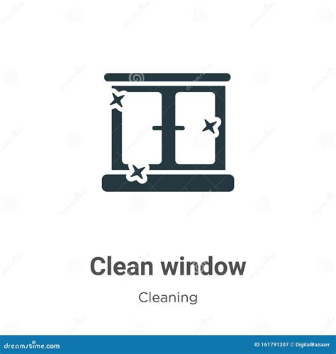 Clean Window Vector Icon On White Background Flat Vector Clean Window Icon Symbol Sign From