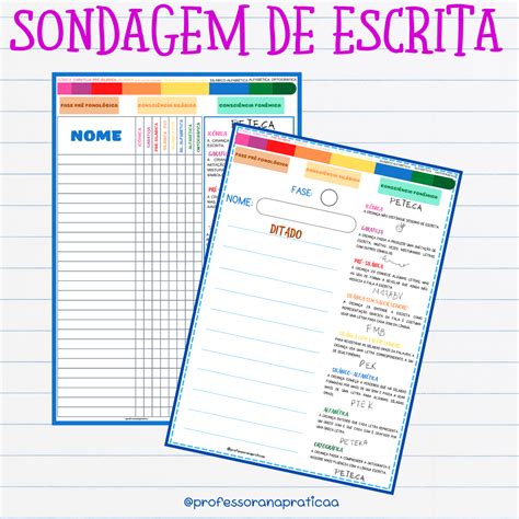 Tabela De Sondagem De Leitura E Escrita Fdplearn