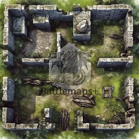 Jungle Ruins: X1 Digital Battlemap Dnd Battle Map D&D - Etsy