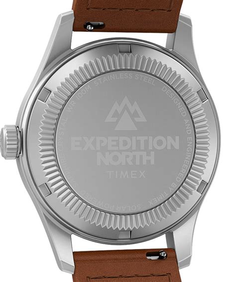 Expedition North Field Post Solar 36mm Eco Friendly Leather Strap Watch