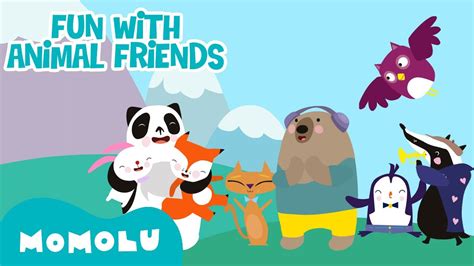 Momolu Fun With Animal Friends 🐼🥳 30 Mins Animals Takeover