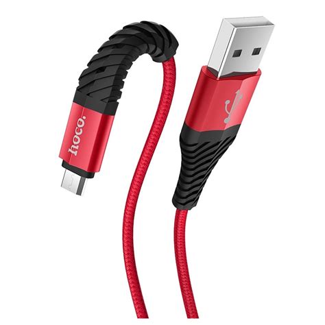 CÂBLE USB HOCO X38 2 4A Vers MICRO USB 1 M Rouge prix tunisie