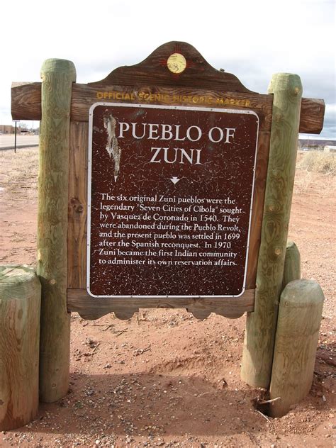 Pueblo Of Zuni Interpretive Sign New Mexico The Zuni Are Flickr