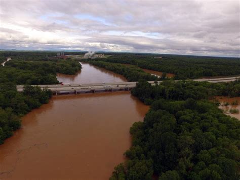 A Look At The Flooding On The Yadkin River Rowan County Weather