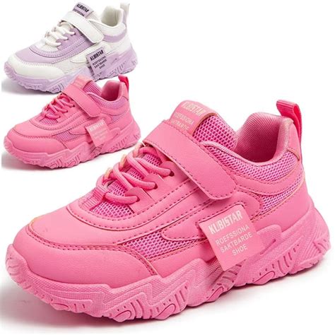 Dumajo Kids Shoes Girls Breathable Sneakers Athletic Running Shoes ...