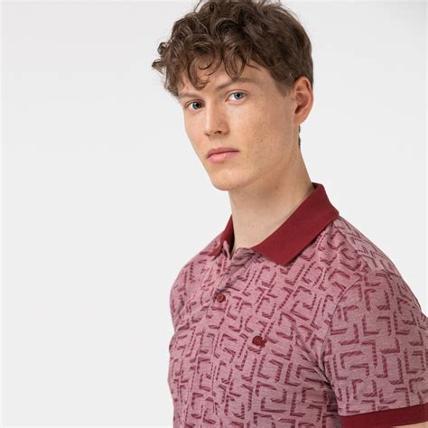 Lacoste Erkek Slim Fit Desenli Bordo Polo L Ph Occasion