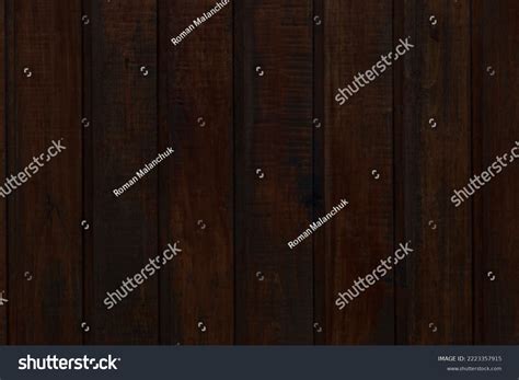 Dark Brown Wooden Fence Made Planks Stock Photo 2223357915 | Shutterstock