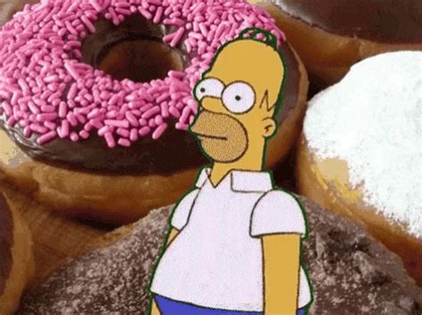 Donuts Homer Simpson GIF - Donuts HomerSimpson Disappear - Discover ...