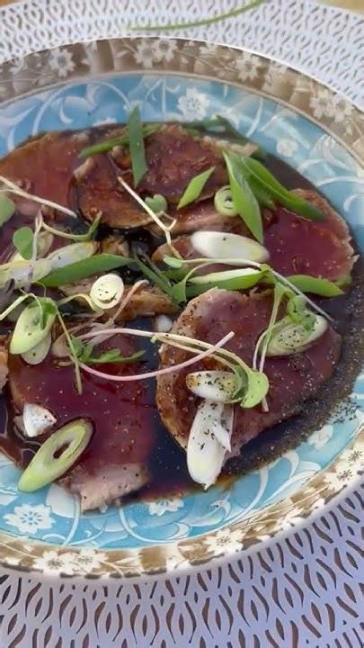 Shoyu Ahi Tuna Tataki At Ikigai By Robby Molina French Harbor Roatan