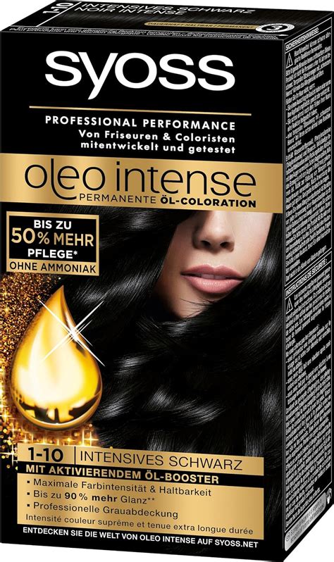 Syoss Oleo Intense Coloration Schwarz Er Pack X Ml