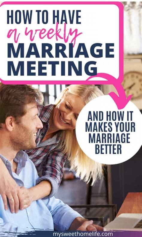 How To Have A Weekly Relationship Meeting My Sweet Home Life