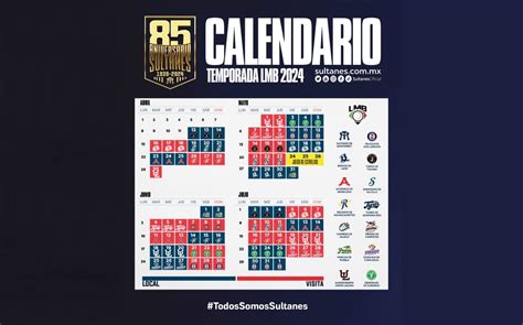 Calendario De Sultanes Temporada De La Liga Mexicana De Beisbol