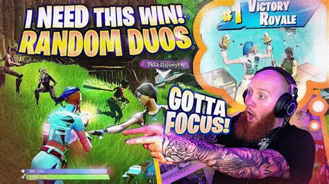 Winning With Random Duos Fortnite Battle Royale Youtube