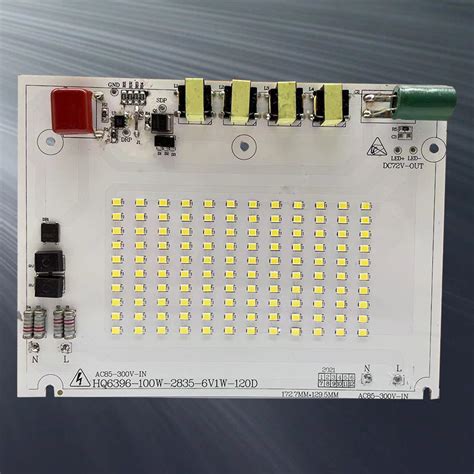 2835 SMD 100W Square 220V AC Driverless Dob Linear LED Module PCB PCBA