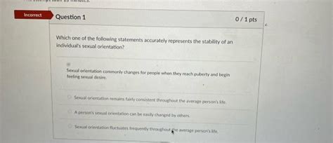 Solved 01 Pts Incorrect Question 8 Which Of The Following