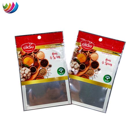 Custom Laminated Plastic Pouch Spicy Spices Packing Material Condiments