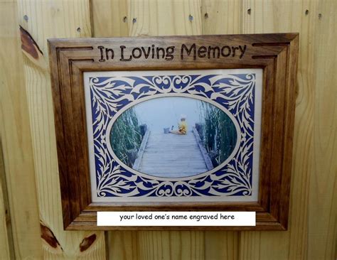 Personalized In Loving Memory Engraved Photo Frame | The Grief Toolbox