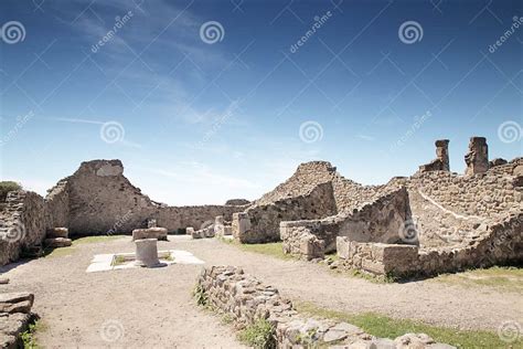 Unearthed City Of Pompeii Stock Photo Image Of Historical 164349600