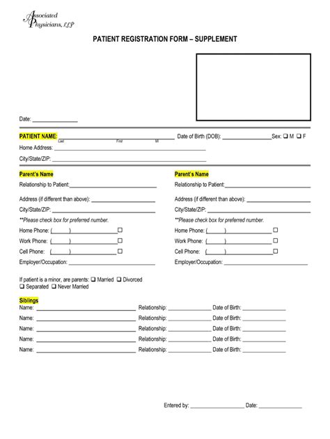 Patient Demographics Form Fill Online Printable Fillable Blank