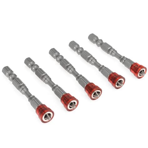 5pcs 65mm Magnetic Screwdriver Bit Plasterboard Drywall Screwdriver