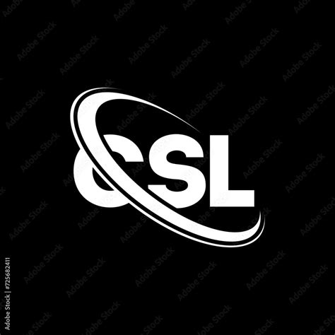 Csl Logo Csl Letter Csl Letter Logo Design Initials Csl Logo Linked