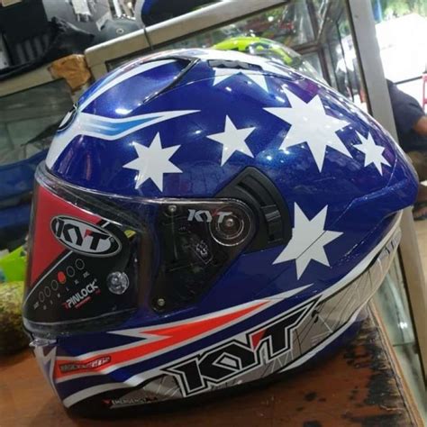 Jual Helm Kyt Nfr Casco Broc Parkes Blue Di Seller Kenyaqu Shop Blibli