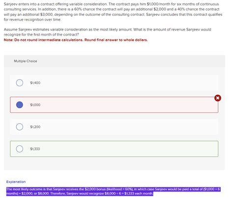 Solved Sanjeev Enters Into A Contract Offering Variable Chegg