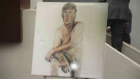 Exhiben pintura de Trump desnudo en México Telemundo