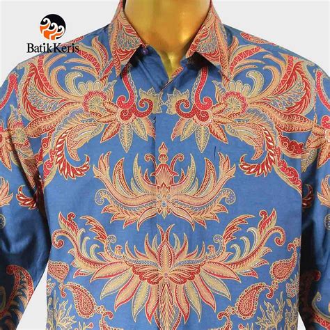 Jual Batik Keris Kemeja Reguler Fit Lengan Panjang Paisley Kusumo Asri