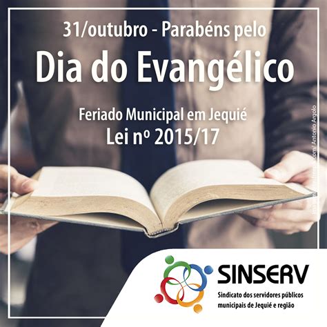 Outubro Dia Do Evang Lico Feriado Municipal Em Jequi