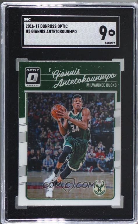 2016 17 Panini Donruss Optic Base 5 Giannis Antetokounmpo Sgc 9