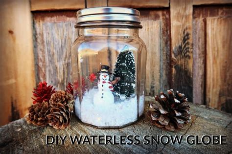 Easy Tutorial Diy Waterless Snow Globe