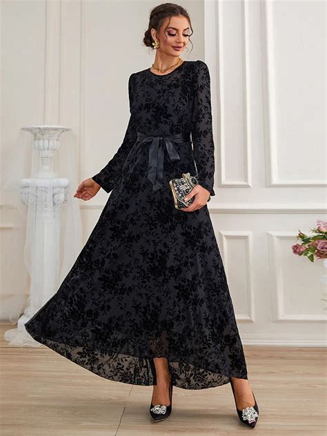 Mulheres Casual Elegante Maxi Vestidos 2023 Nova Primavera Outono Malha