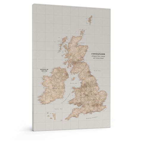 Push Pin Uk And Ireland Maps Push Pin Travel Maps