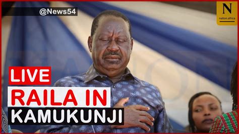 Live Raila Protesting Against Ruto News54 Youtube