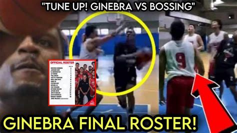 Tune Up Game Brownlee Pakitang Gilas Ah Official Roster Ng Ginebra