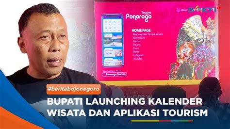 Ponorogo Bupati Launching Kalender Wisata Dan Aplikasi Tourism Youtube